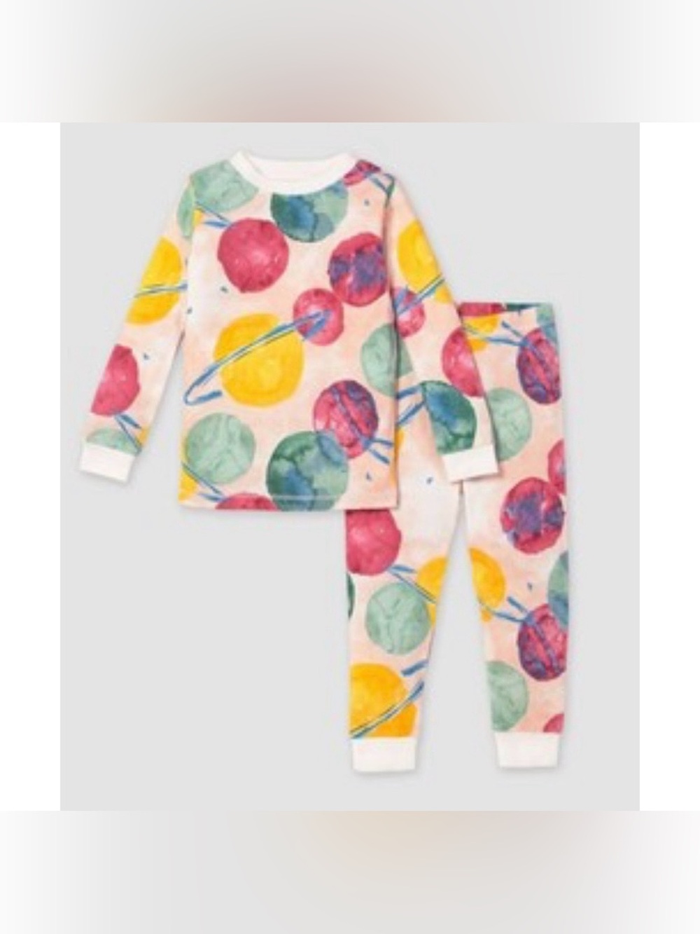 Burts Bees Girls Two Piece Organic Cotton Pajamas 3T